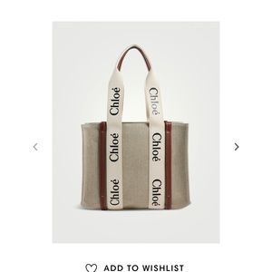 *Authentic* Chloe Medium Woody Linen Tote Bag